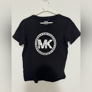 Women’s Michael Kors Black Tee with Silver Accents